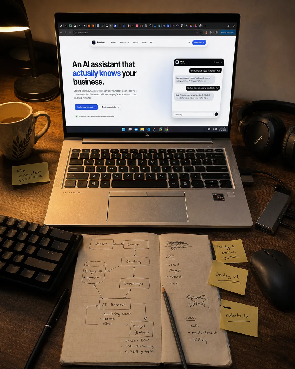 The SiteMind studio